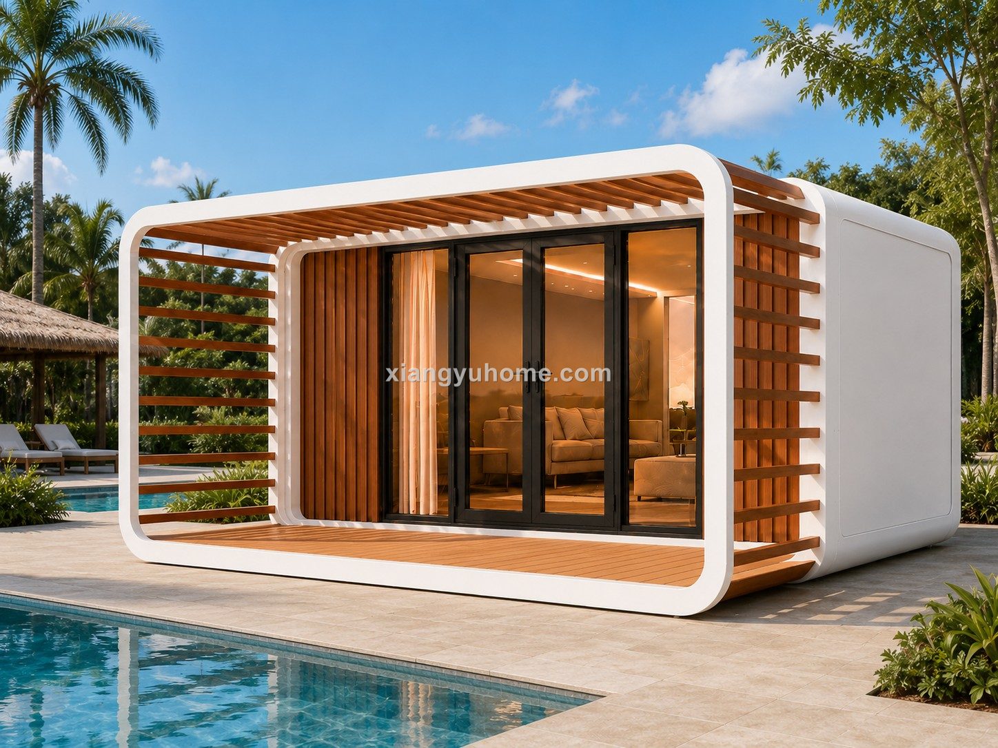 8-unit glamping row on a ranch